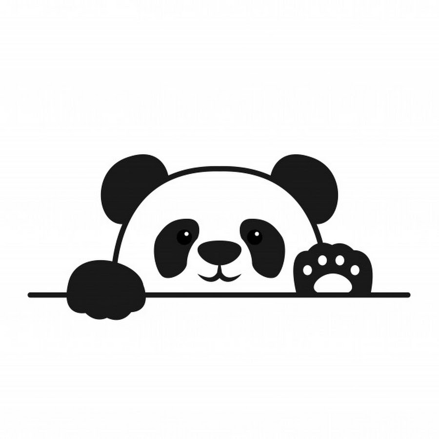 Панда векторное изображение