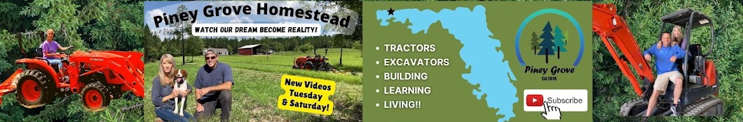 Piney Grove Homestead - Tractors and Outdoors Banner