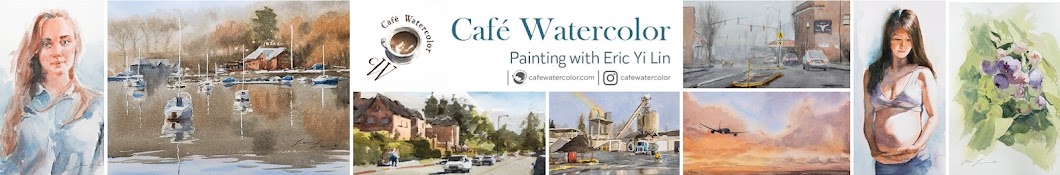 Café Watercolor - Eric Yi Lin Banner