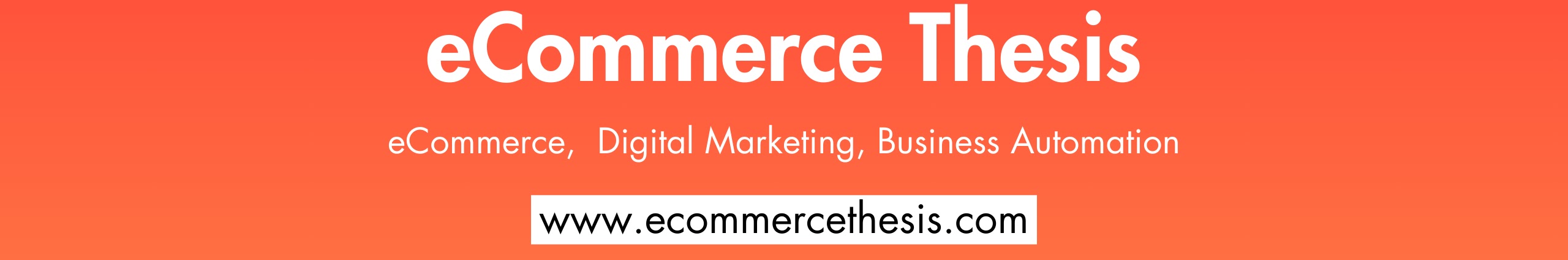 thesis on ecommerce