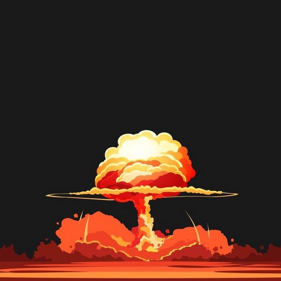 Ядерный гриб вектор
