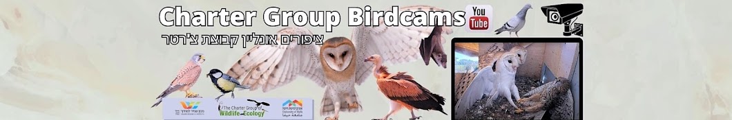 Charter Group Birdcams ציפורים אונליין קבוצת צ'רטר Banner