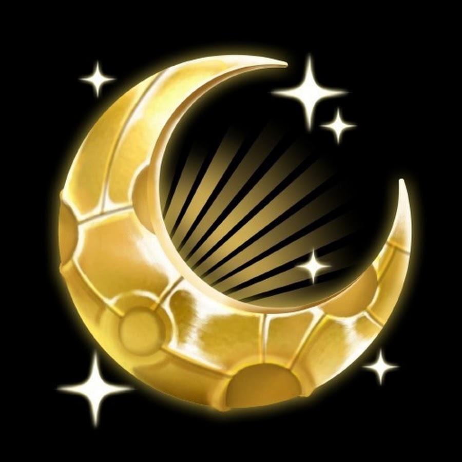 Golden Moon. Moon Gold logo.