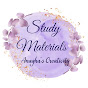 Study Materials - Anagha's Creativity