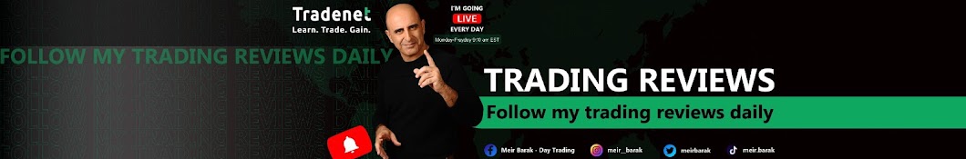 Meir Barak - Tradenet Day Trading Academy Banner