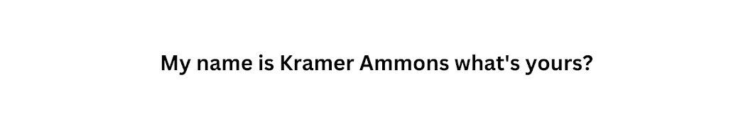 Kramer Ammons Banner