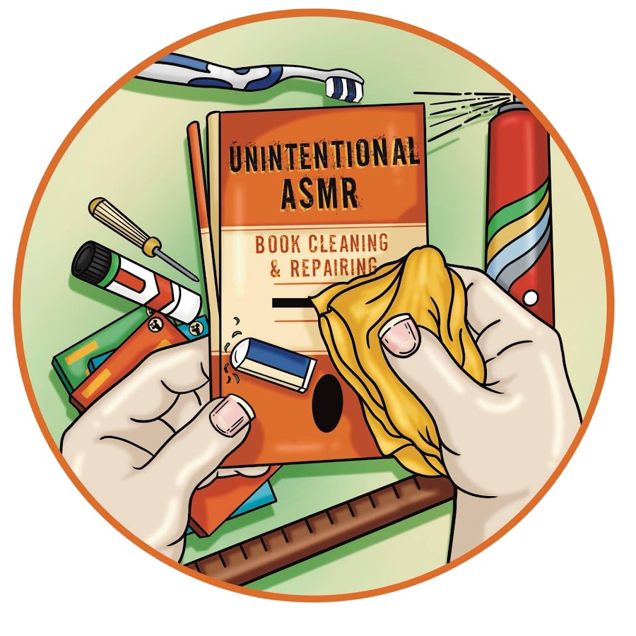 Unintentional ASMR - Book Cleaning & Repairing