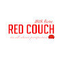 RED COUCH WITH BURN