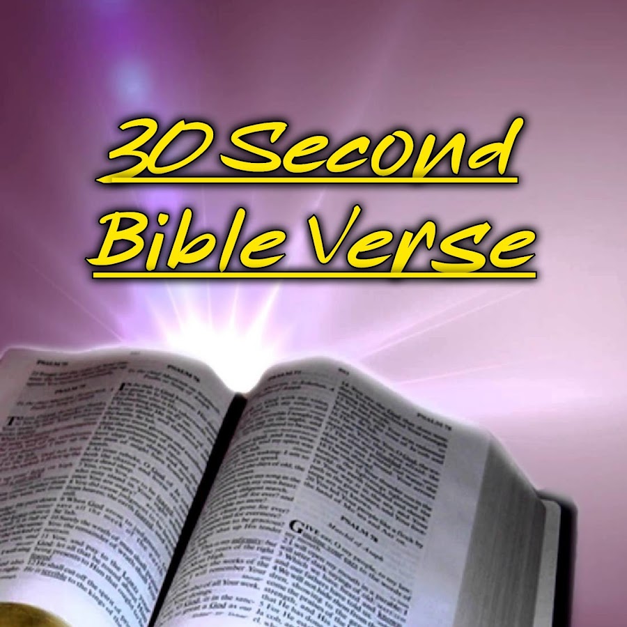 30 Second Bible Verse - YouTube