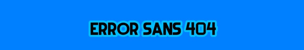 Error Sans 404