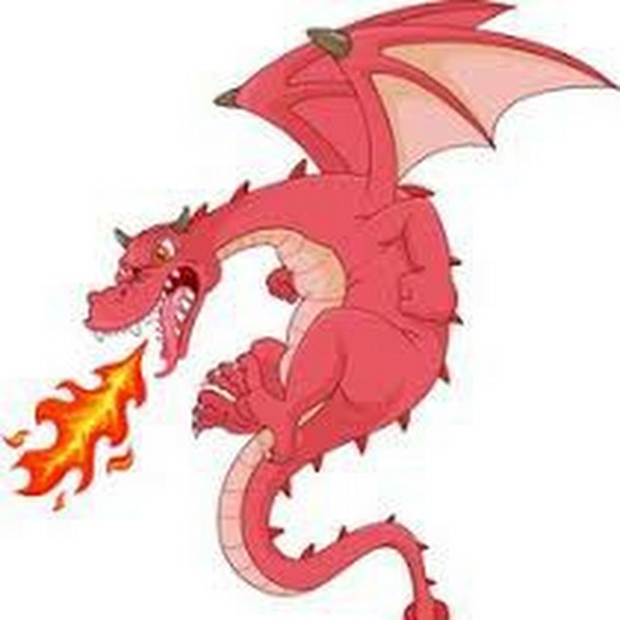 Огненный дракон для детей