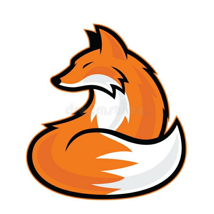 Круглый логотип с лисичкой