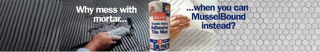 MusselBound Adhesive Tile Mat - double sided adhesive