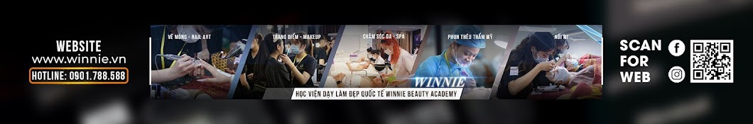 Học Viện Dạy Làm Đẹp Quốc Tế Winnie Beauty Academy Banner