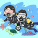 Tall and Short Couple's Diving Trip