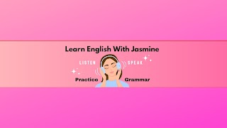 «Learn English with Jasmine» youtube banner