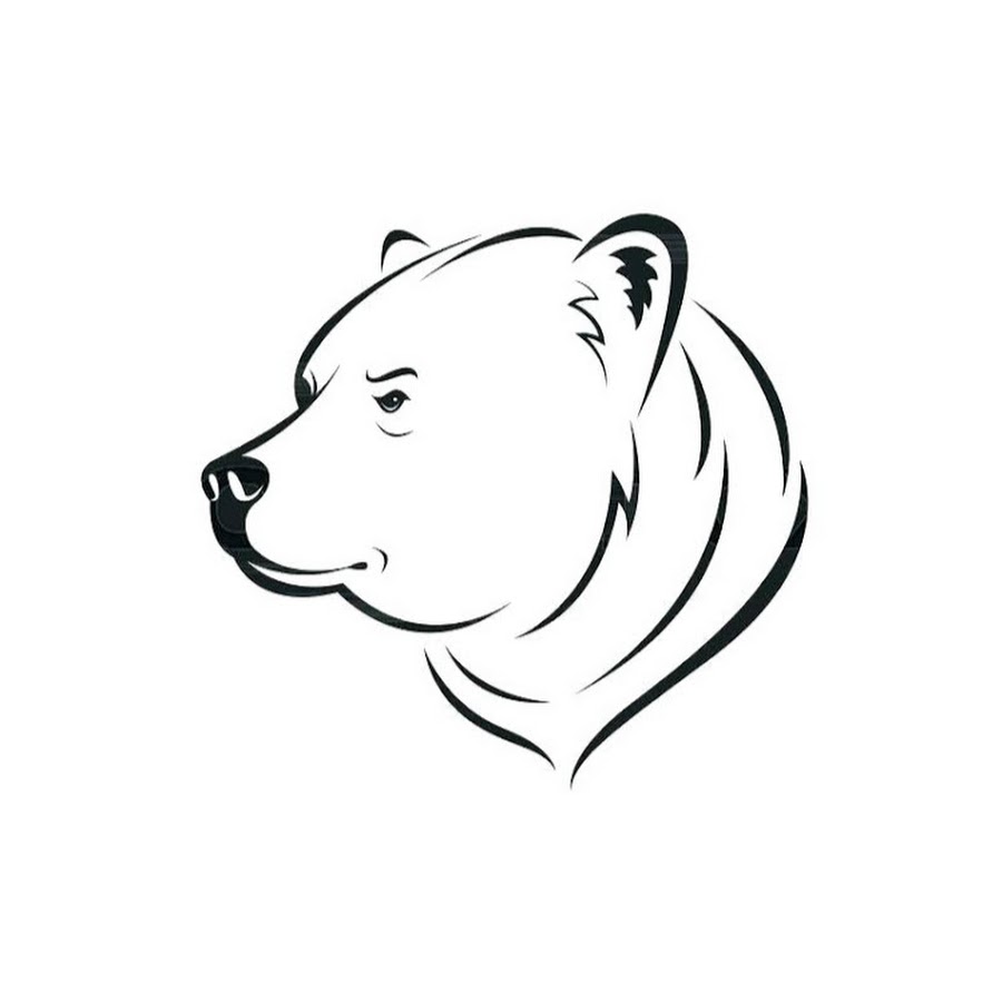 Голова медведя в профиль