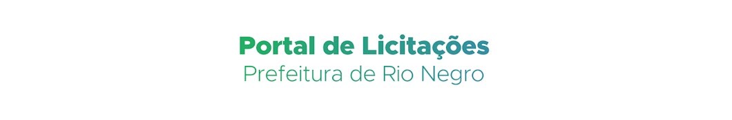 LICITAÇÕES - Município Rio Negro PR