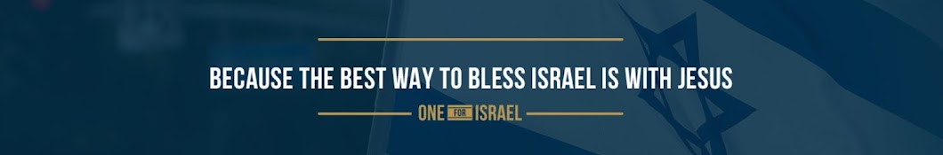 ONE FOR ISRAEL Ministry Banner