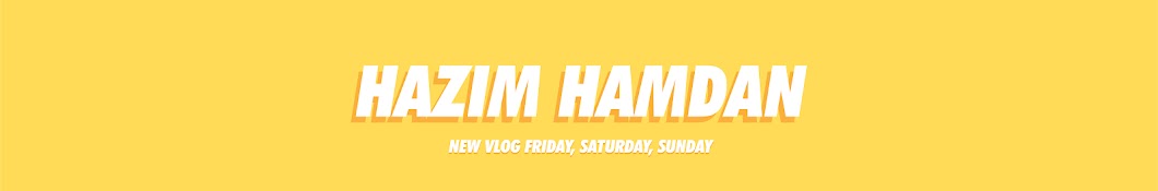 Hazim Hamdan Vlogs Banner