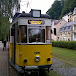 Straßen Bahn unterwegs mit dem Schienenonkel