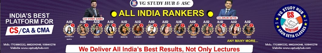CA Vivek Gaba - VG STUDY HUB Banner