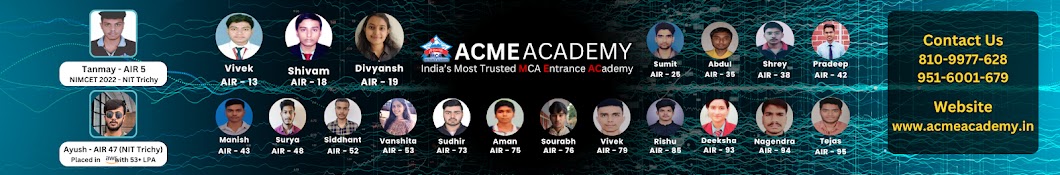 ACME ACADEMY (NIMCET-CUET) 