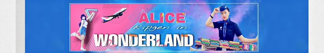 Alice kipgen in Wonderland Banner
