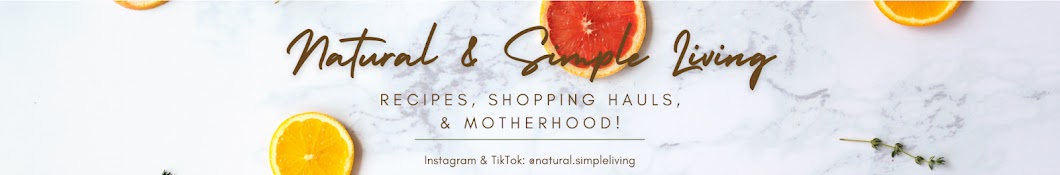 Natural & Simple Living Banner