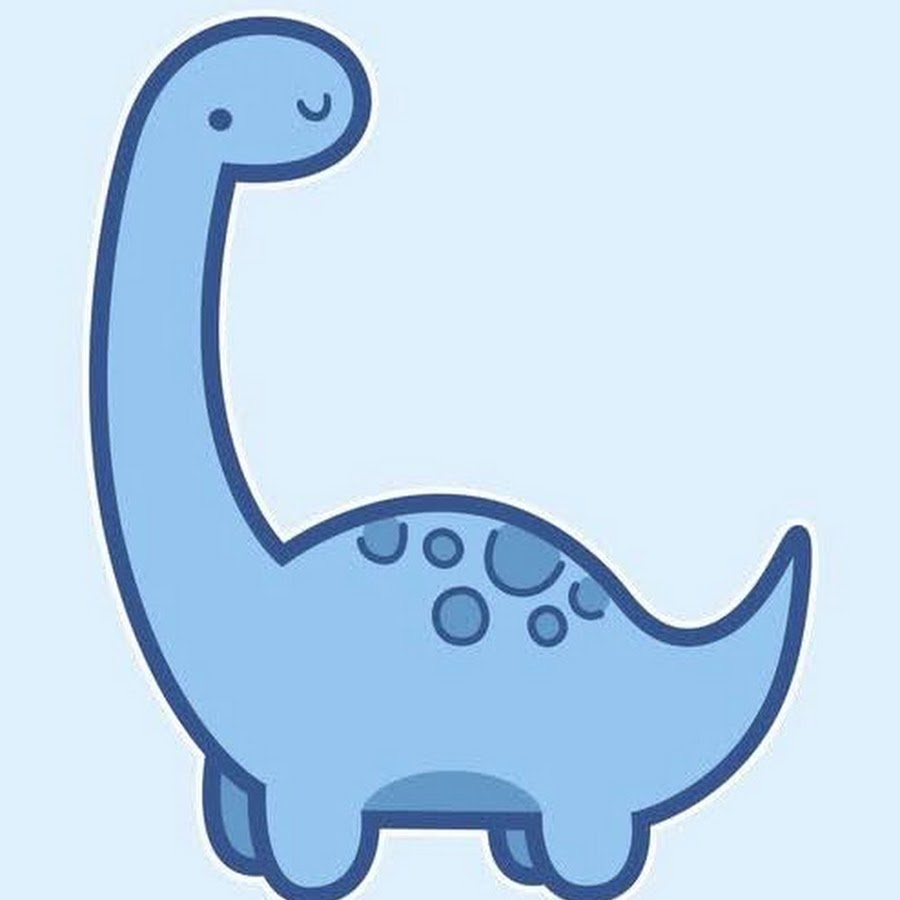 Динозаврик рисунок легкий