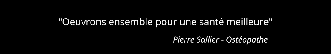 Pierre SALLIER - Ostéopathe