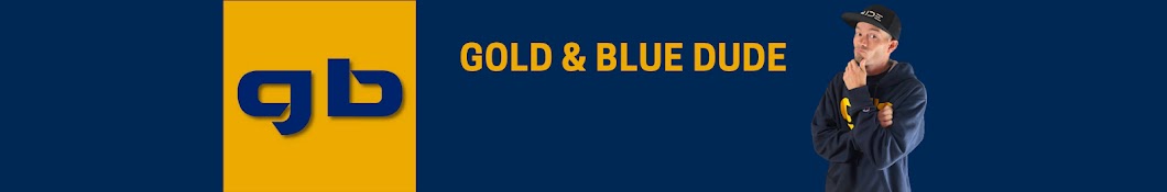 Gold & Blue Dude Banner