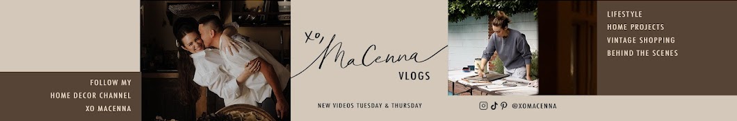 XO, MaCenna Vlogs Banner