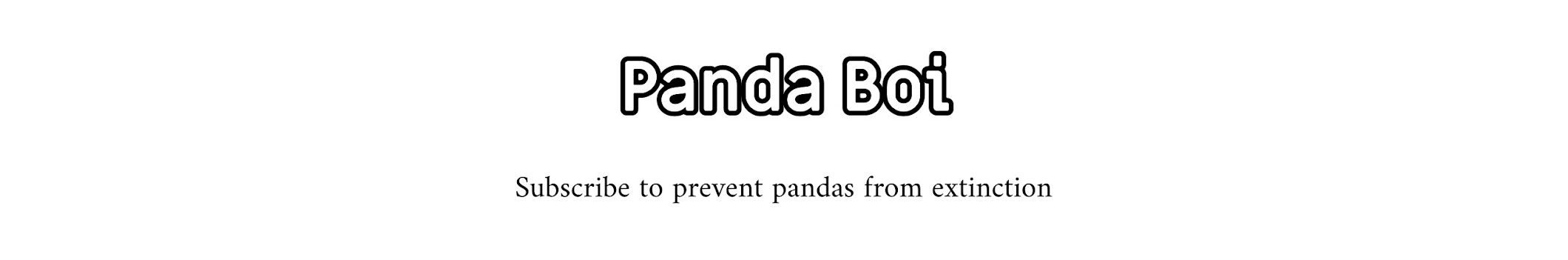 PANDA BOI