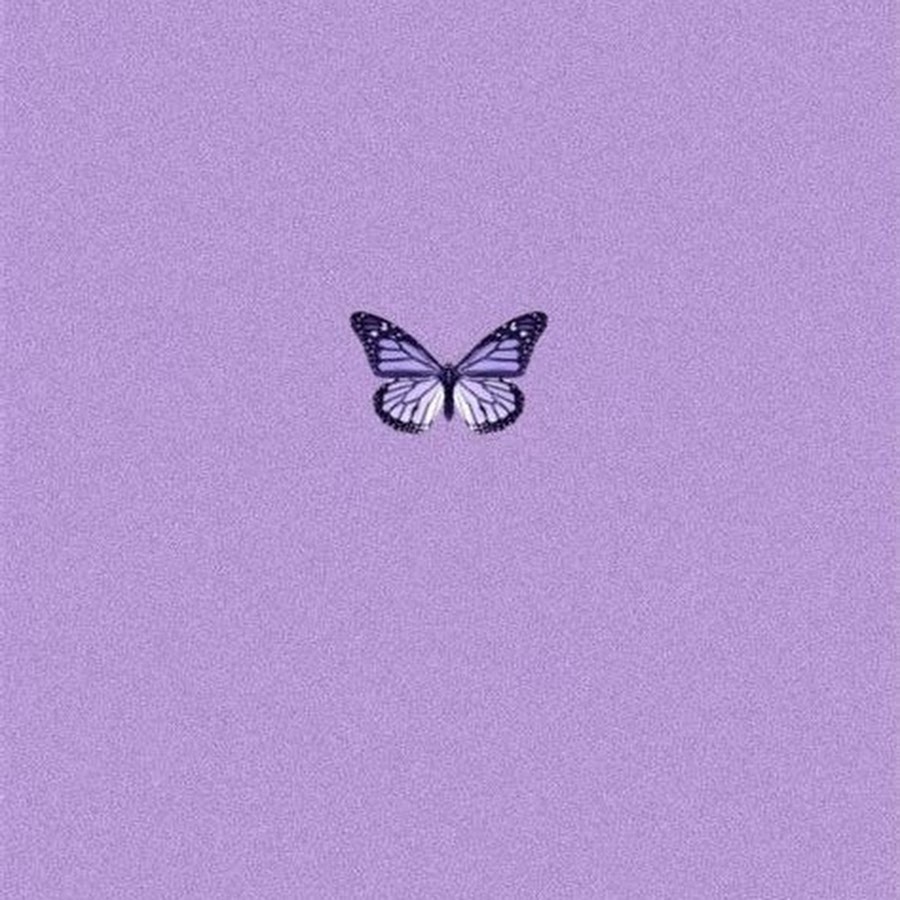 Фиолетовый фон с бабочками