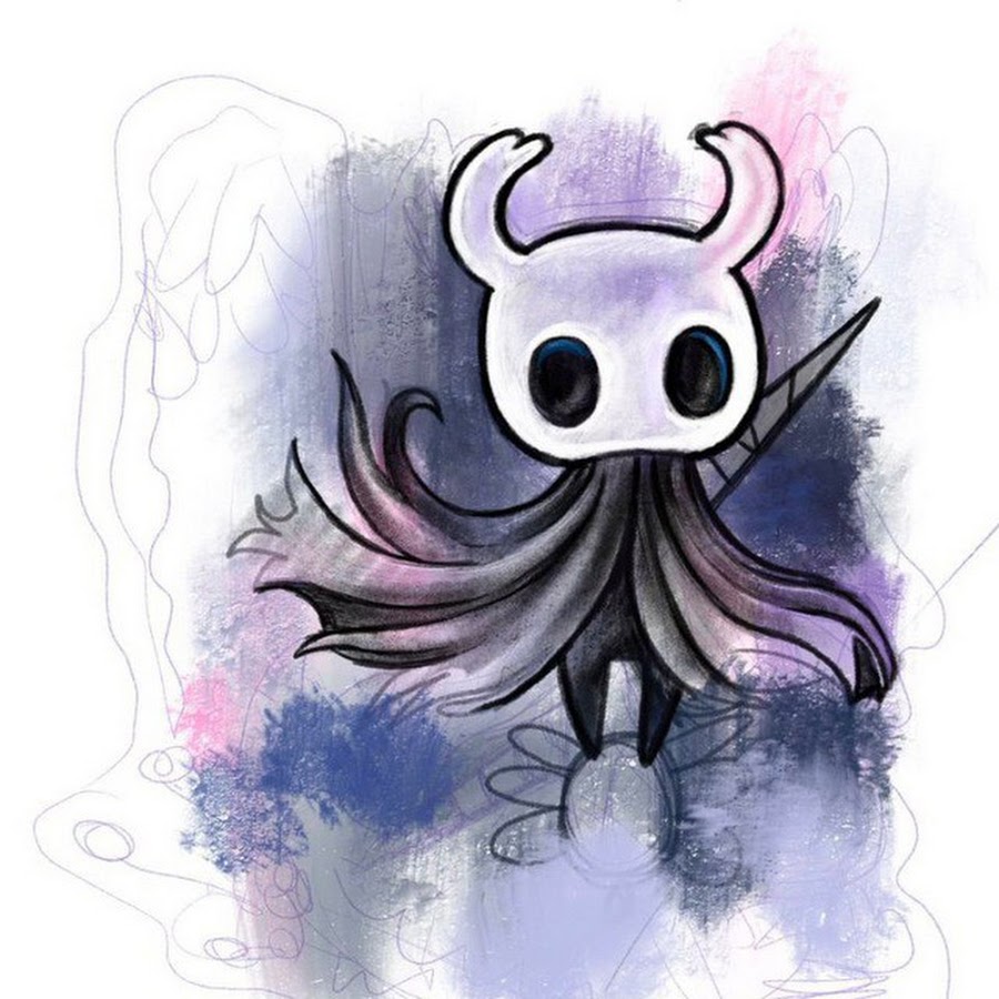 Hollow knight рисунок карандашом