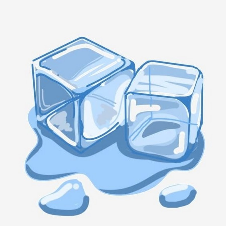 Векторный кубик льда