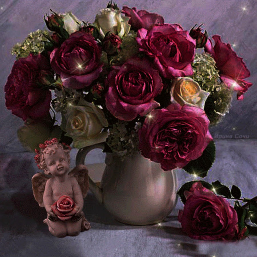 Розы букет вечер. Роскошные розы. Красивые цветы в вазах. Цветы красивые Роскошные. Букет гиф.