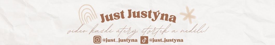 Just Justýna Banner