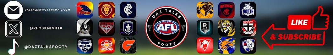 Daz Talks Footy Banner