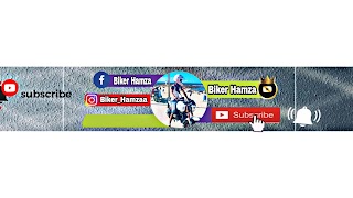 «Biker Hamza» youtube banner