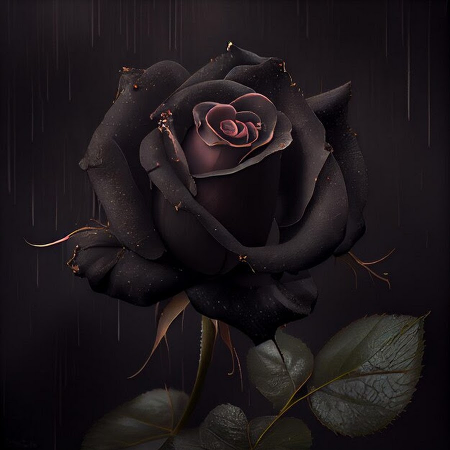 The dark rose. Dark Rose. Rose in Dark.