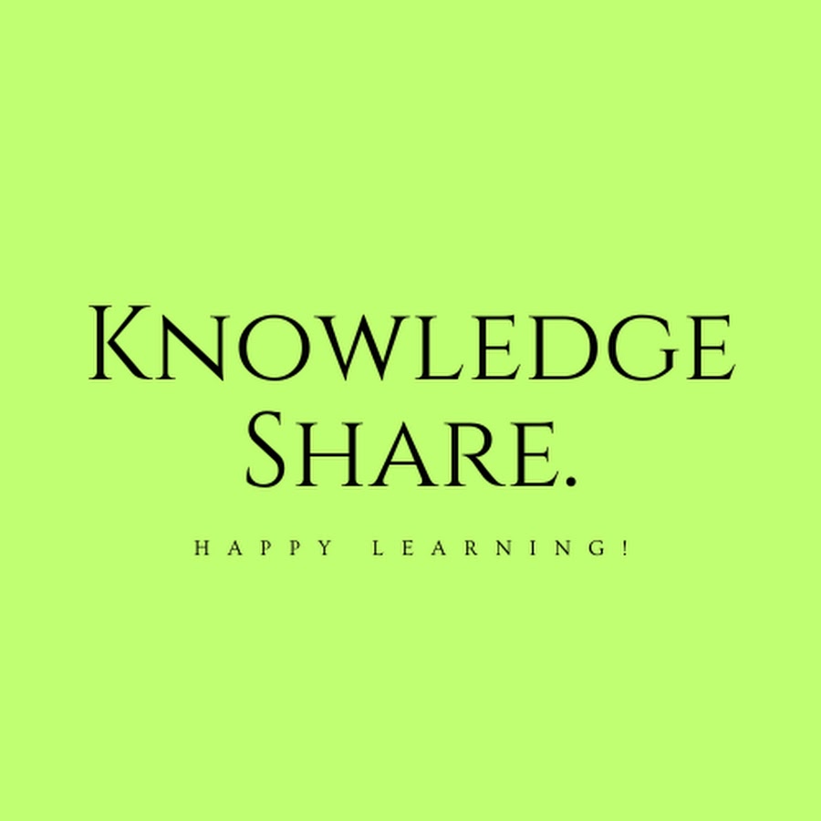 Knowledge share youtube
