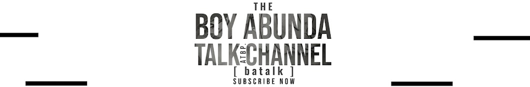 The Boy Abunda Talk Channel Banner