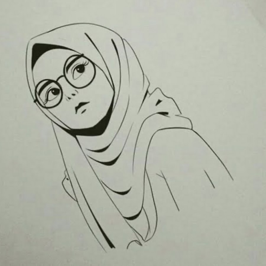 Рисунки для срисовки девушки в хиджабе