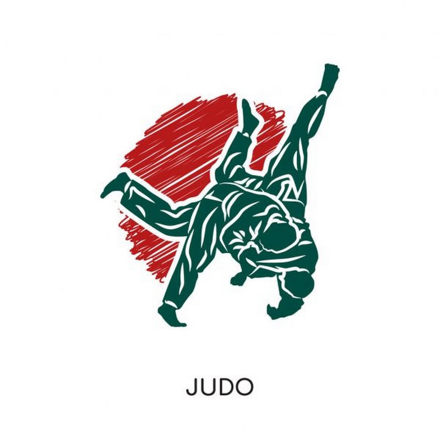 Логотипы дзюдо на зеленом фоне