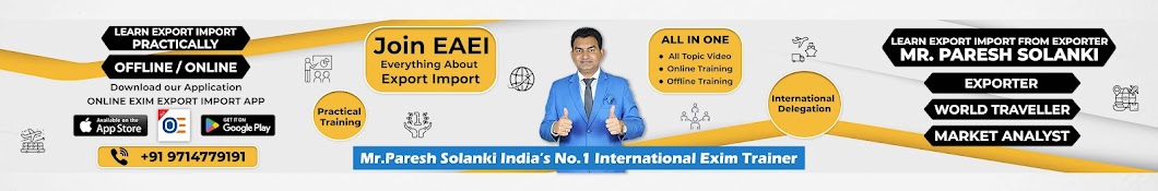 Paresh Solanki-International Export Import Trainer Banner