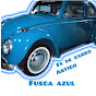 fã de carro antigo fusca azul