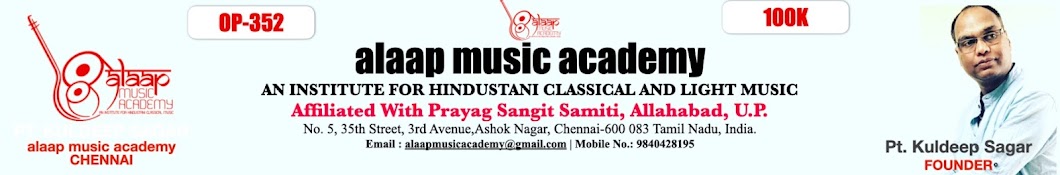 Alaap Music Academy, Chennai Banner