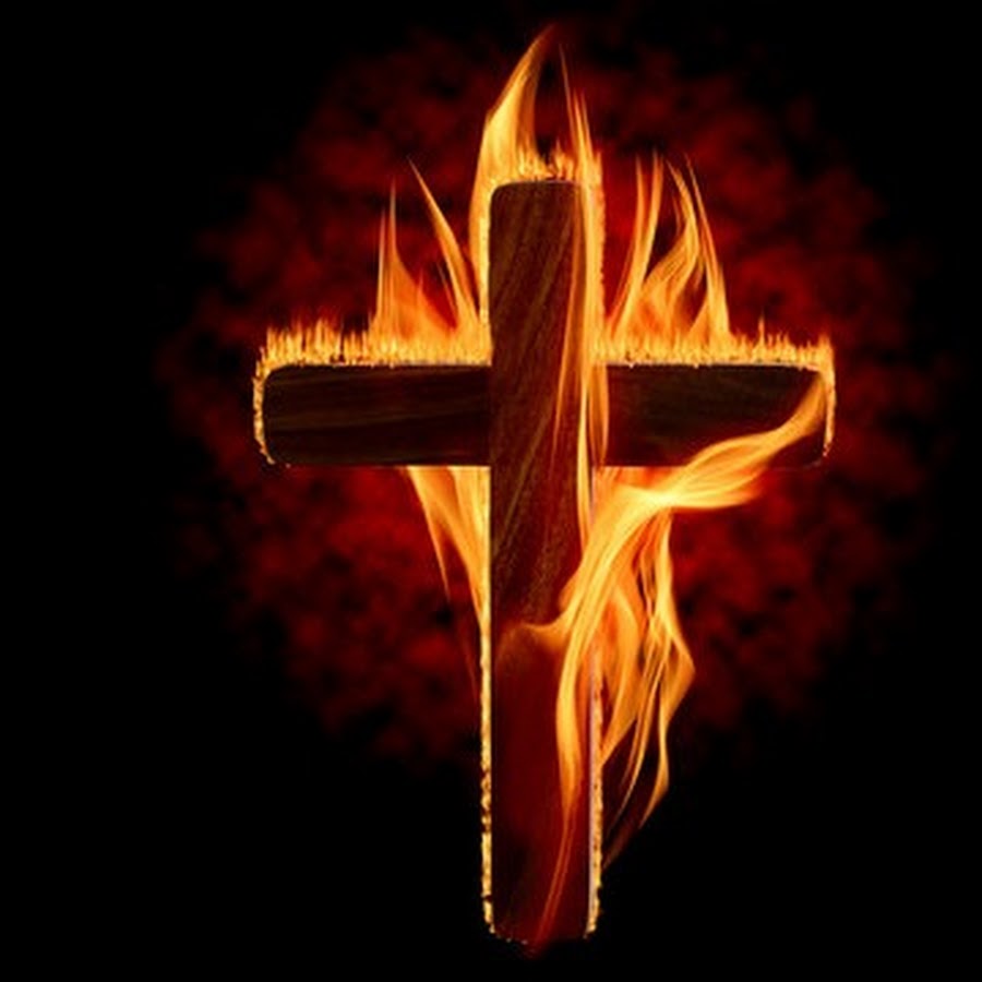 Burning cross